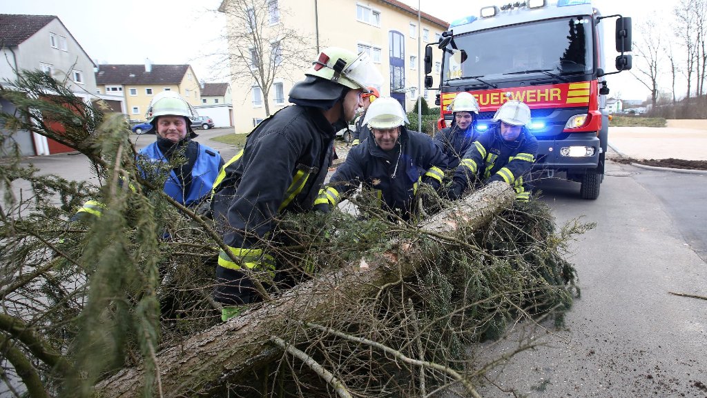 Sturmschäden in Stuttgart und Region: Einsatzkräfte hatten einiges zu tun