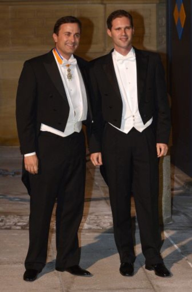 Luxemburgs Bürgermeister Xavier Bettel (links) mit seinem Partner