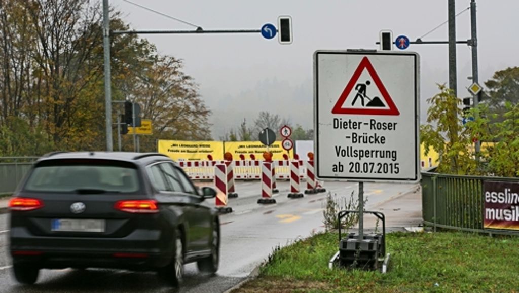 Esslingen: Roser-Brücke bleibt Staufalle