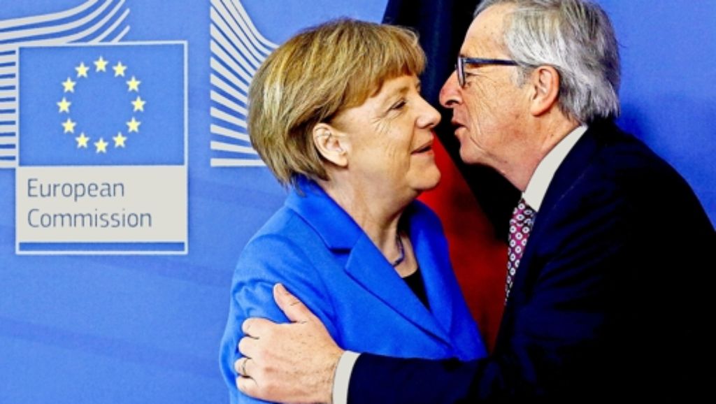 Antrittsbesuch bei der neuen EU-Kommission: Wie Merkel Eskimos  Kühlschränke verkauft