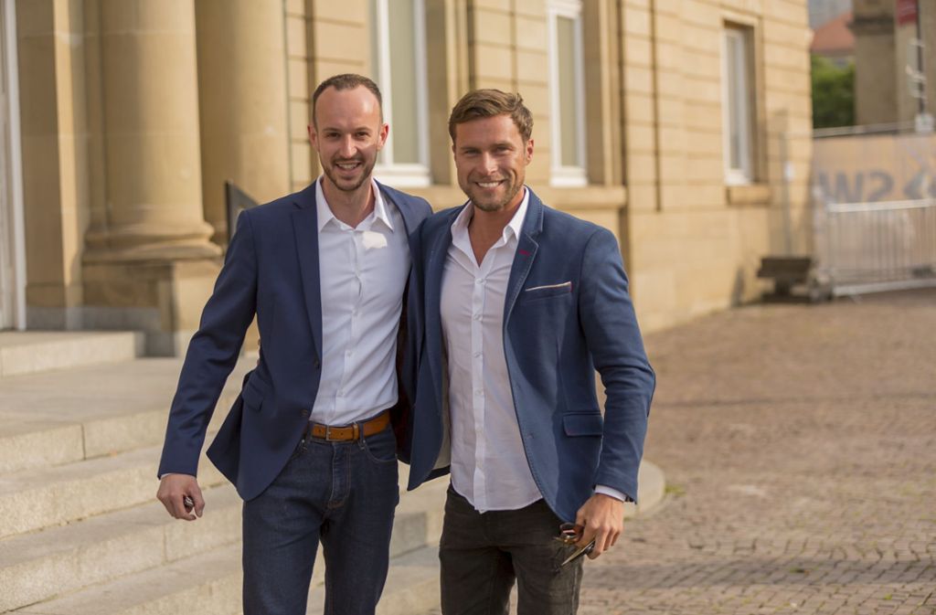 Der frühere Radprofi Thomas Wagner (rechts) mit seinem Geschäftspartner Georg Mrusek: Beide haben das Startup-Unternehmen „Clevermieten“ gegründet.