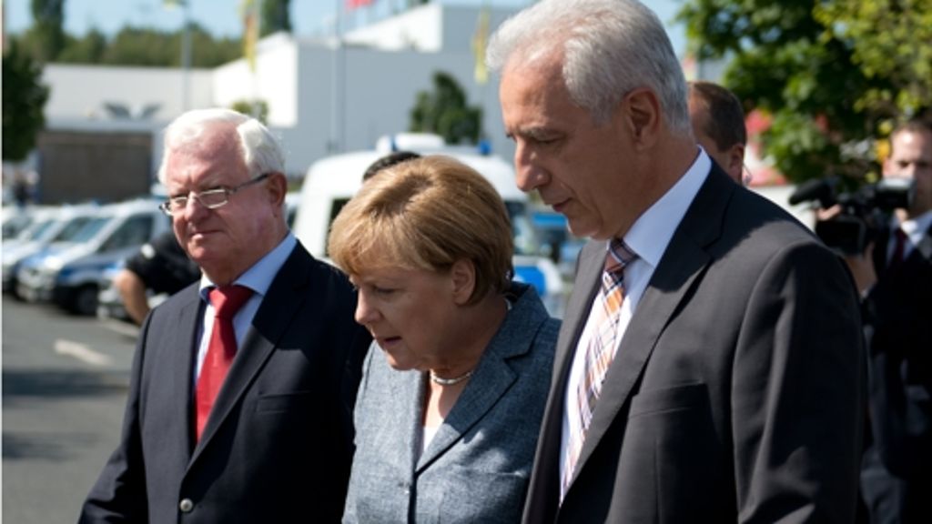 Die Kanzlerin in Heidenau: Buhrufe und Pfiffe für Merkel