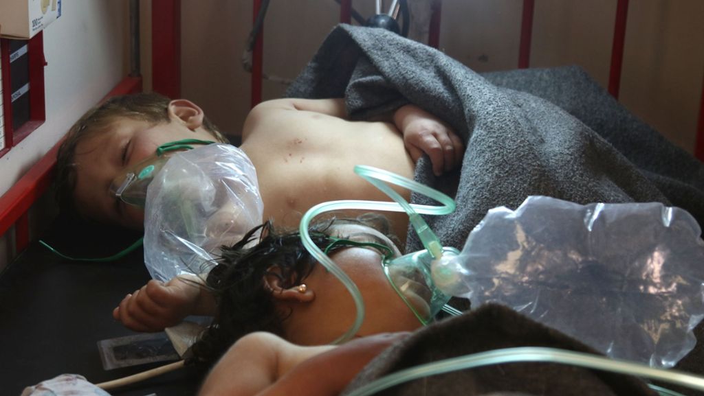 Nach mutmaßlichem Giftgasangriff in Syrien: Klinik mit Rakete beschossen
