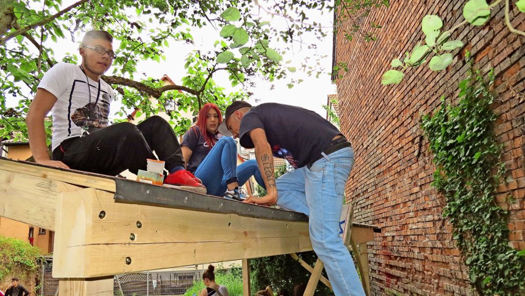 Bezirksbeirat West: Der Jugendtreff am  Moltkeareal bekommt ein Dach