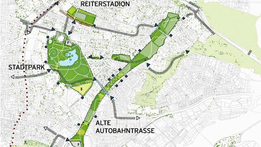 Leonberg: Grünflächen sollen vernetzt werden: Ein grünes Band für mehr Qualität im Zentrum