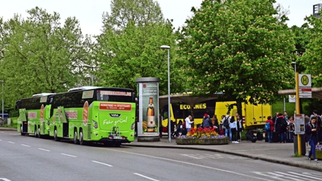 Busbahnhof in Stuttgart-Zuffenhausen: Der Fernbushalt bleibt länger als geplant