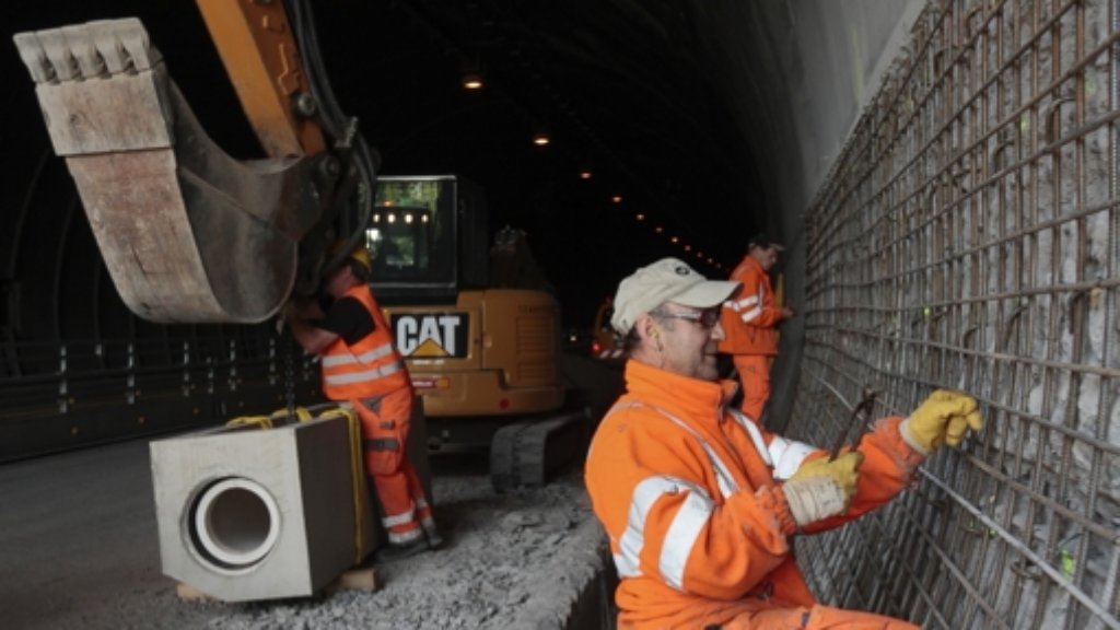 Herrenberg: Auf der A 81 wird der Schönbuchtunnel saniert