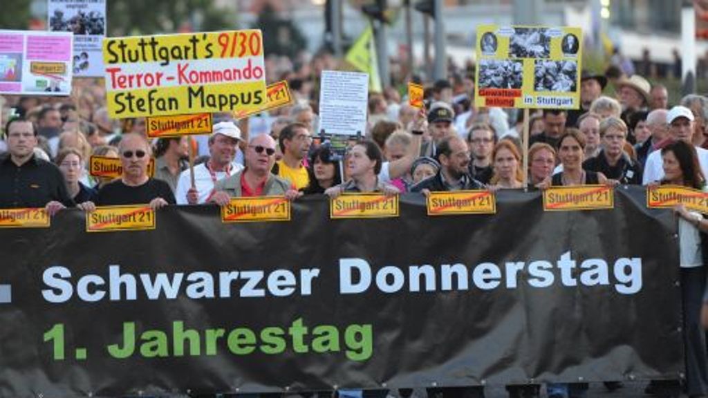 Stuttgart 21: Tausende erinnern an den Schwarzen Donnerstag