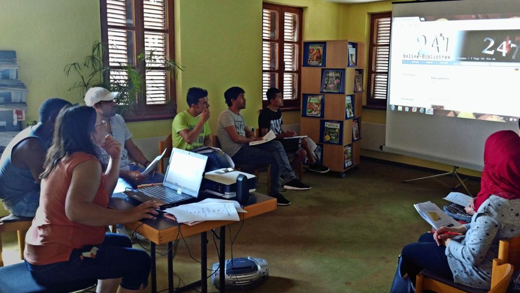 E-Learning für Flüchtlinge in Ebersbach: Mit PC, Tablet oder Smartphone ins Sprachprogramm