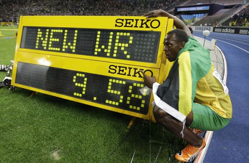 Der 100 Meter Weltrekord Von Berlin Usain Bolt Und Seine 9 58 Sekunden Fur Die Ewigkeit Sportmeldungen Stuttgarter Zeitung