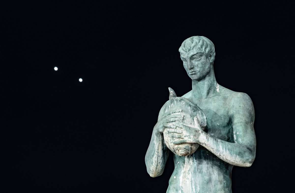 Jupiter und Venus kommen sich am Nachthimmel ganz nah – zumindest für das Auge.