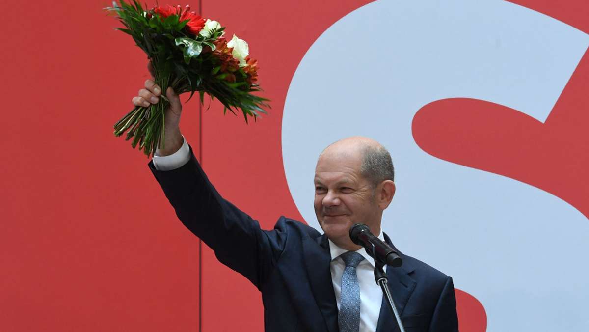 Bundestagswahl 2021: Olaf Scholz nennt „Ampel“ unter seiner Führung als klares Ziel