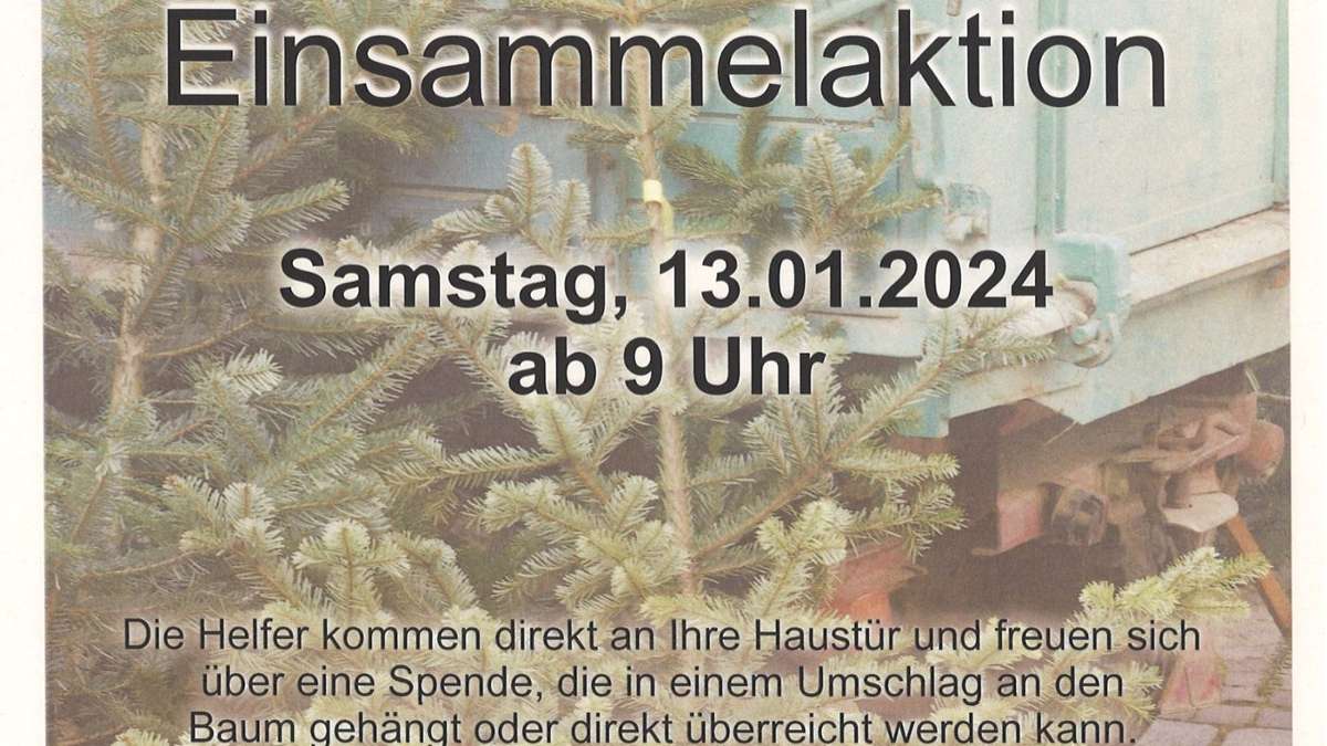 Erdmannhausen: Christbaumsammlung