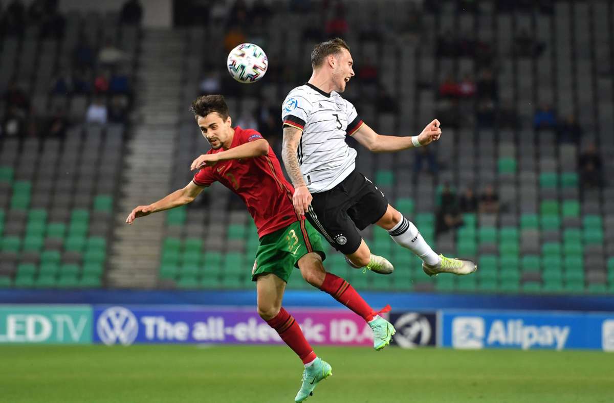 Im Stadion von Ljubljana sahen die rund 4 000 Zuschauer einen Fight auf Biegen und Brechen zwischen dem favorisierten Portugal und der deutschen U21-Auswahl.