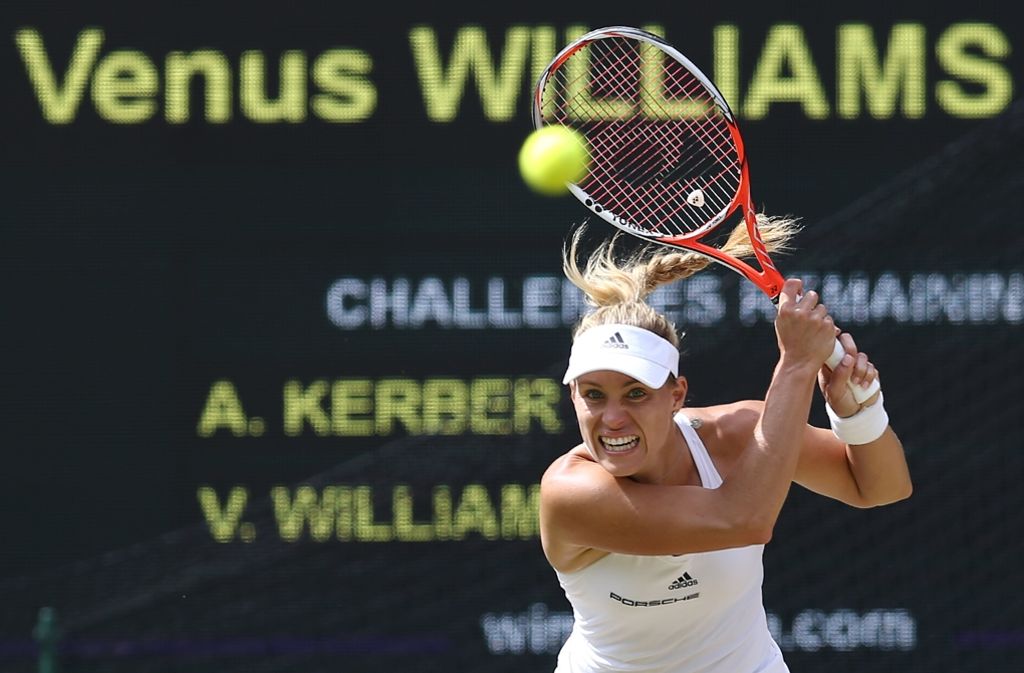 Voller Fokus: Angelique Kerber knüpfte in Wimbledon an alte Stärke an.