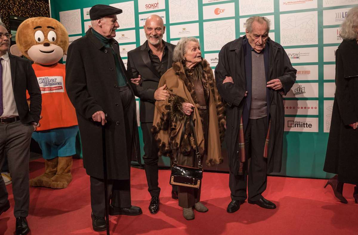 Auf dem roten Teppich bei der Premiere von „Laible und Frisch“ November 2017.