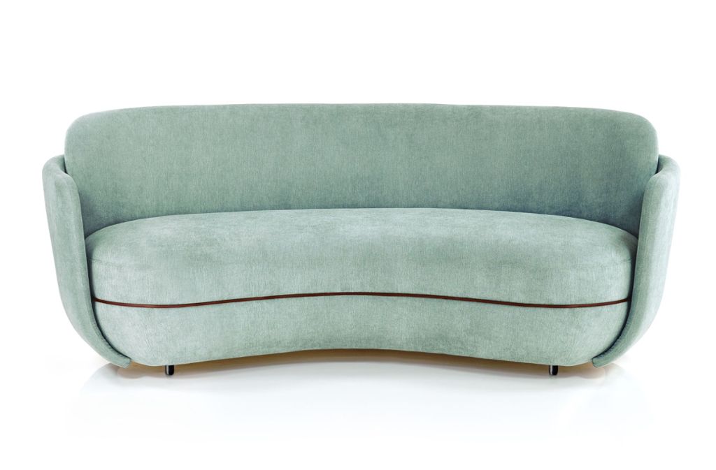 Liebe zum Pastell: Sofa „Miles“ für Wittmann.