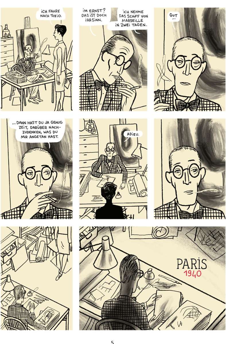 Charlotte Perriand verkündet im Paris des Jahres 1940 ihrem Chef, Le Corbusier, dass sie vorhat nach Japan zu reisen. Der Meister ist beleidigt – so beginnt die Graphic Novel.