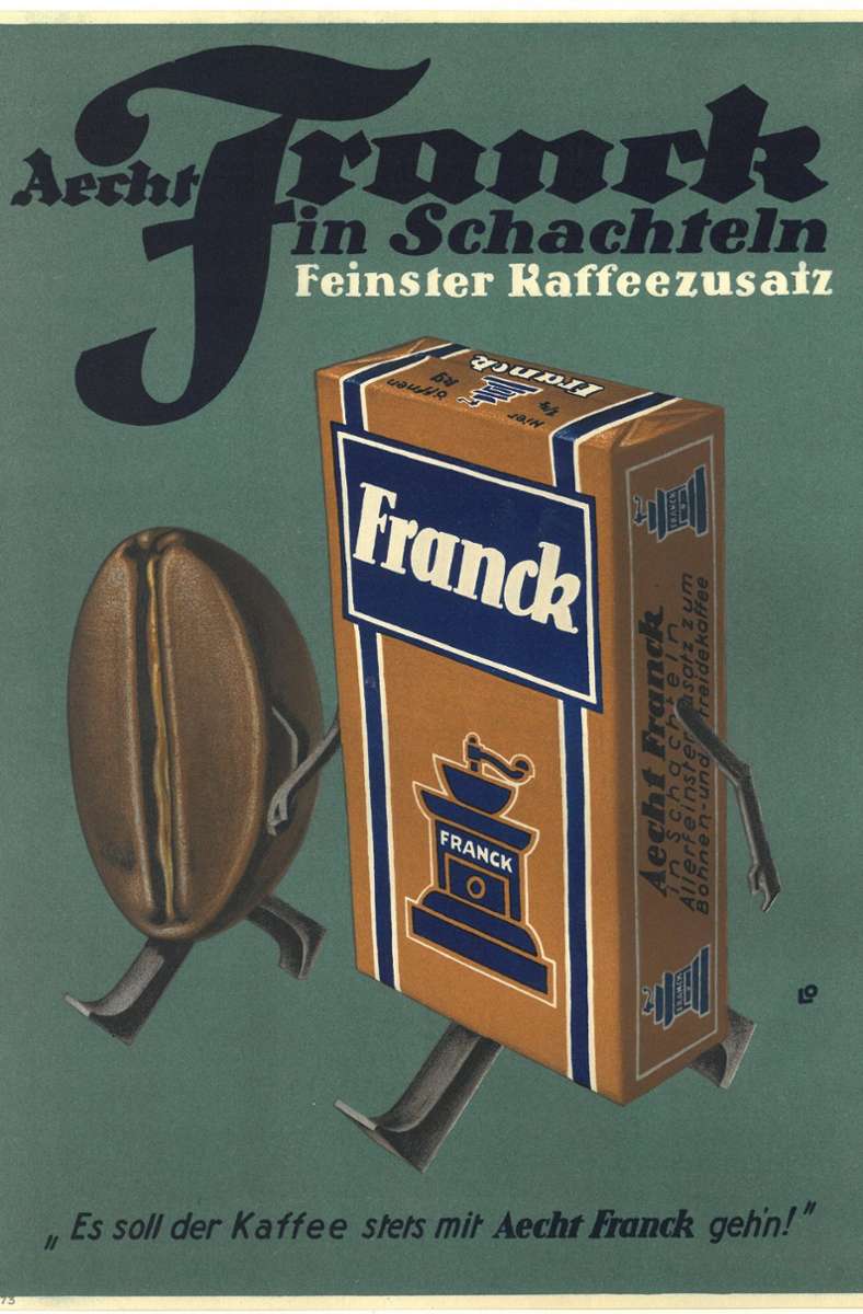 „Aecht Franck in Schachteln“ aus dem Jahr 1925