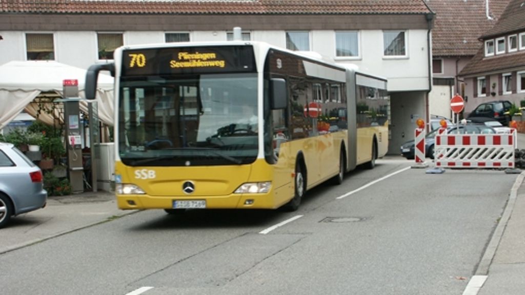 Ortskernsanierung in Plieningen: Busse fahren anders