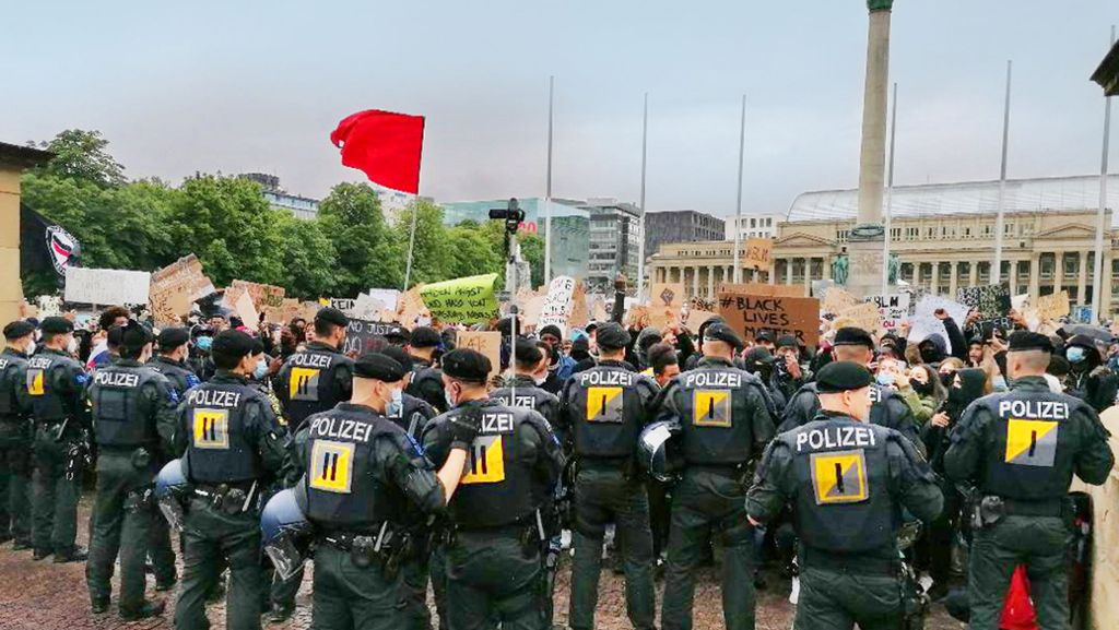Black-Lives-Matter-Protest in Stuttgart: Ausschreitungen am Rande von Anti-Rassismus-Demo