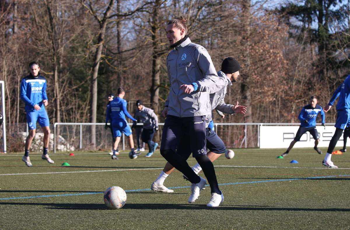 Kapitän Mijo Tunjic will die Blauen zum Aufstieg in die Regionalliga schießen.