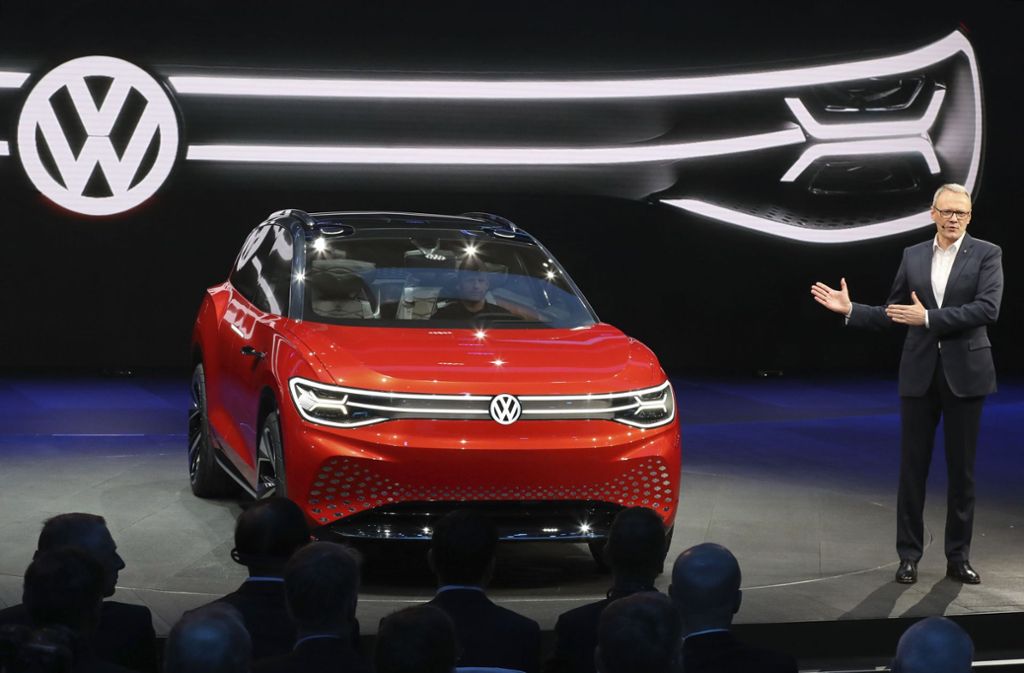 Auch Volkswagen setzt auf Größe und präsentiert in Shanghai die Studie des elektronischen SUV ID. Roomzz.