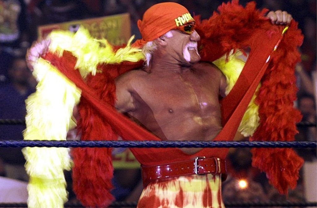 Wrestling-Paradiesvogel: Der Wrestling-Verband WWE hat Hulk Hogan vergeben. Die Wrestling-Legende ist zurück in der „WWE Hall of Fame“.