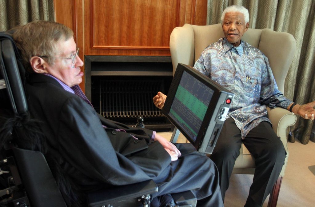 Treffen mit Nelson Mandela 2008.