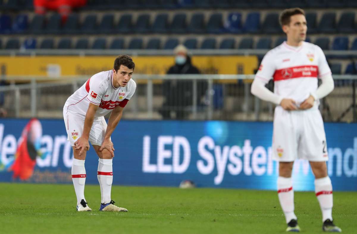 Der VfB hat sein Auswärtsspiel in Bielefeld mit 0:3 verloren.