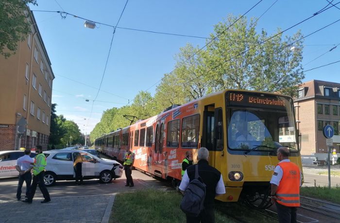 Stuttgart-Nord: Stadtbahnunfall sorgt für Behinderungen