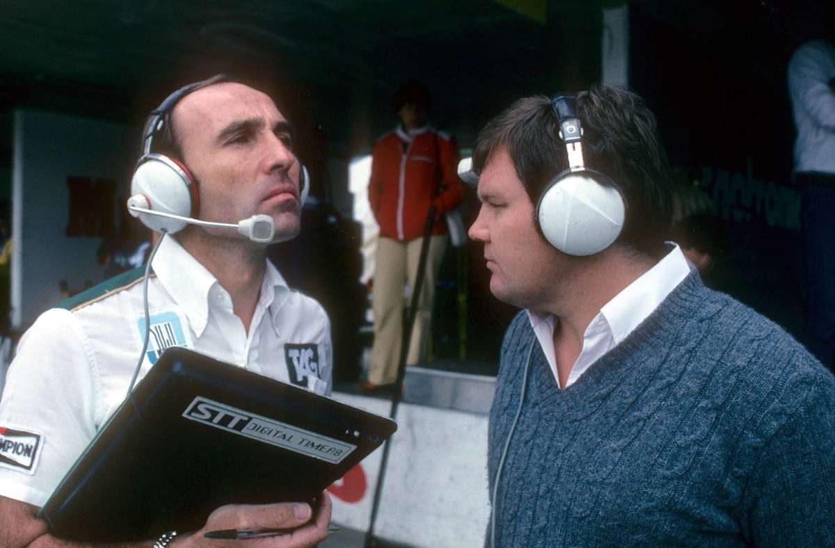 Nach zwei erfolglosen Anläufen in der Formel 1 gründen Frank Williams (li.) und Patrick Head ihr eigenes Team – und steigen im Mai 1977 beim Grand Prix von Spanien in die Weltmeisterschaft ein.