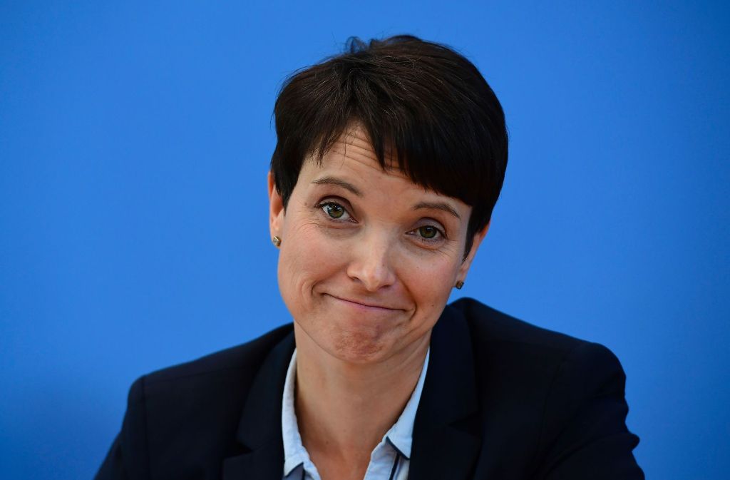 Frauke Petry hat in der AfD zahlreiche Gegner.Frauke Petry liebäugelt mit dem Modell à la CDU-CSU. Foto: AFP