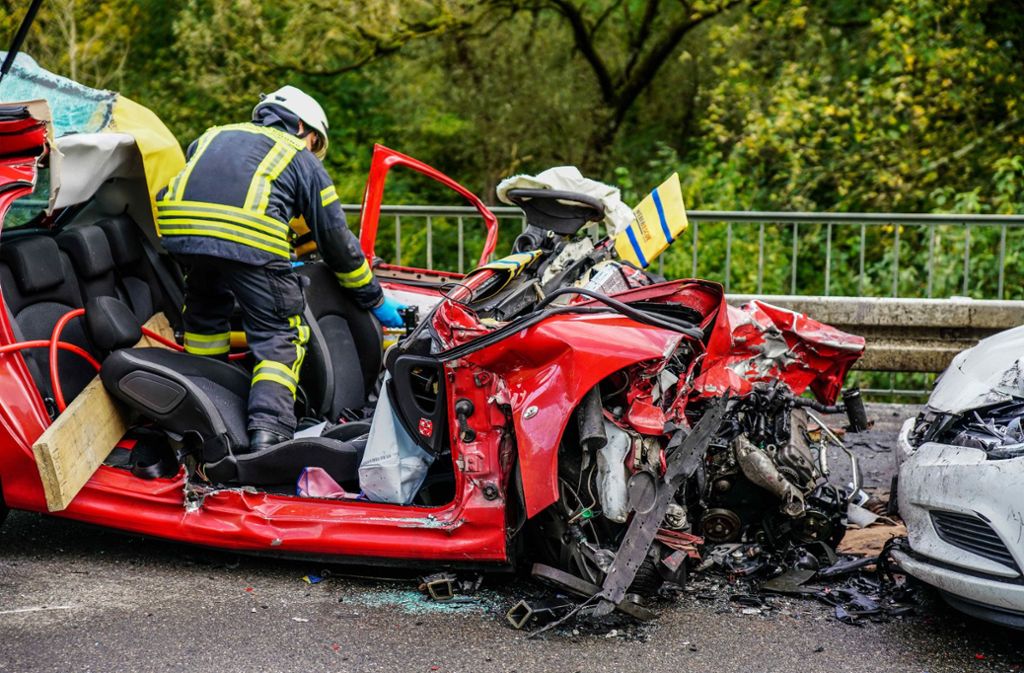 Der Unfall ereignete sich am Donnerstagnachmittag auf der B29 bei Schwäbisch Gmünd.
