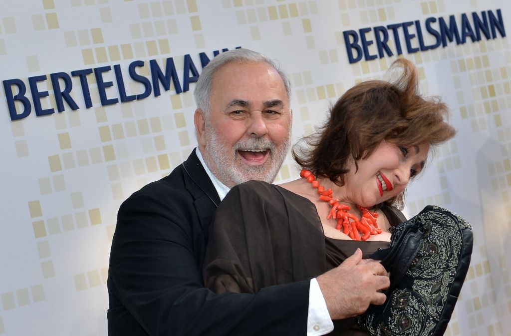 Friseur Udo Walz und Kaufmann verstanden sich sehr gut – hier alberten sie im Jahr 2013 bei der Bertelsmann-Party in Berlin auf dem roten Teppich herum.