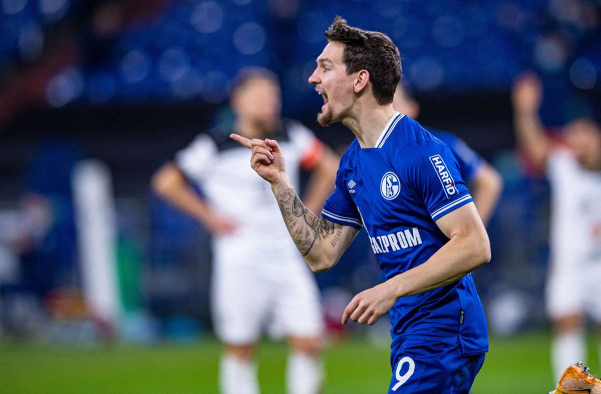 Lichtblick für Schalke: Benito Raman trifft gleich zweimal. Foto: dpa/Guido Kirchner
