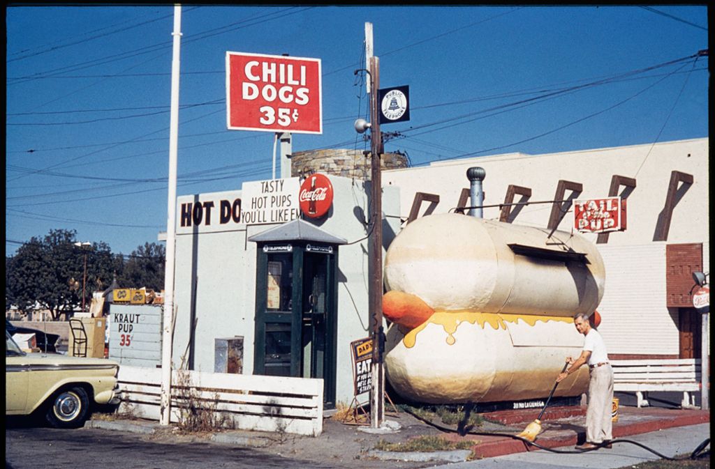 Dieser Hotdog-Stand befand sich in Los Angeles.