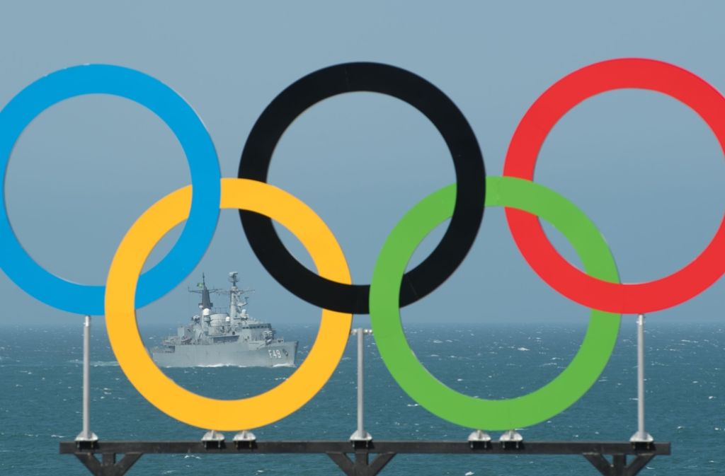 Unter den olympischen Ringen wollen die deutschen Sportler möglichst viele Medaillen gewinnen
