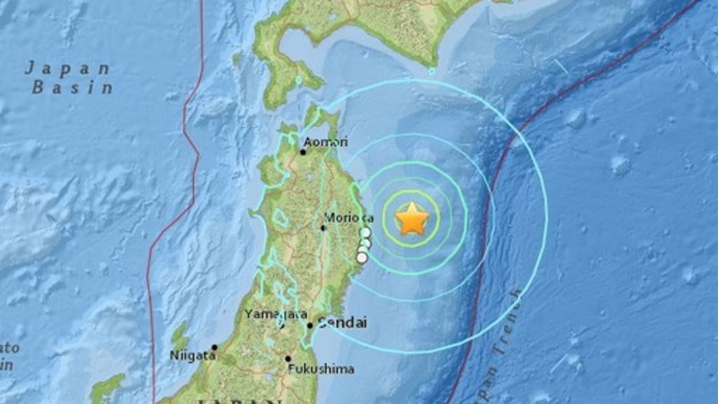 Pazifik: Starkes Beben erschüttert Nordosten Japans
