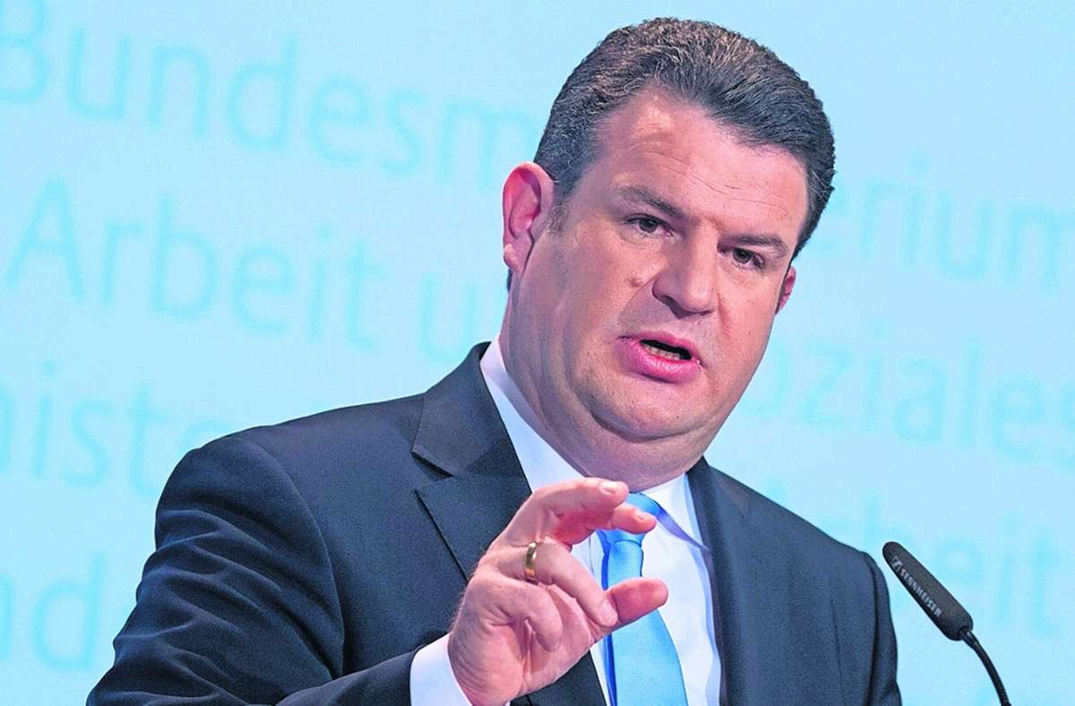 Arbeitsminister Hubertus Heil muss sich für Pläne der Ampelkoalitionäre rechtfertigen. Foto: dpa/Jörg Carstensen