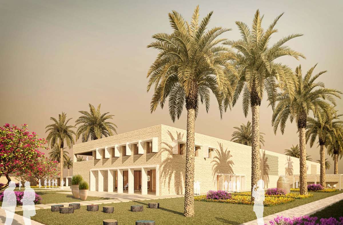 Die Deutsche Botschaft Marokko in Rabat gehört zu den Projekten, an denen die rund fünfzig Mitarbeiter von Bez + Kock Architekten derzeit arbeiten. Den Botschaftsbau gliedern vier doppelgeschossige Einschnitte, die als Außenräume (Patios) oder Innenräume (Hallen) aufgefasst würden.