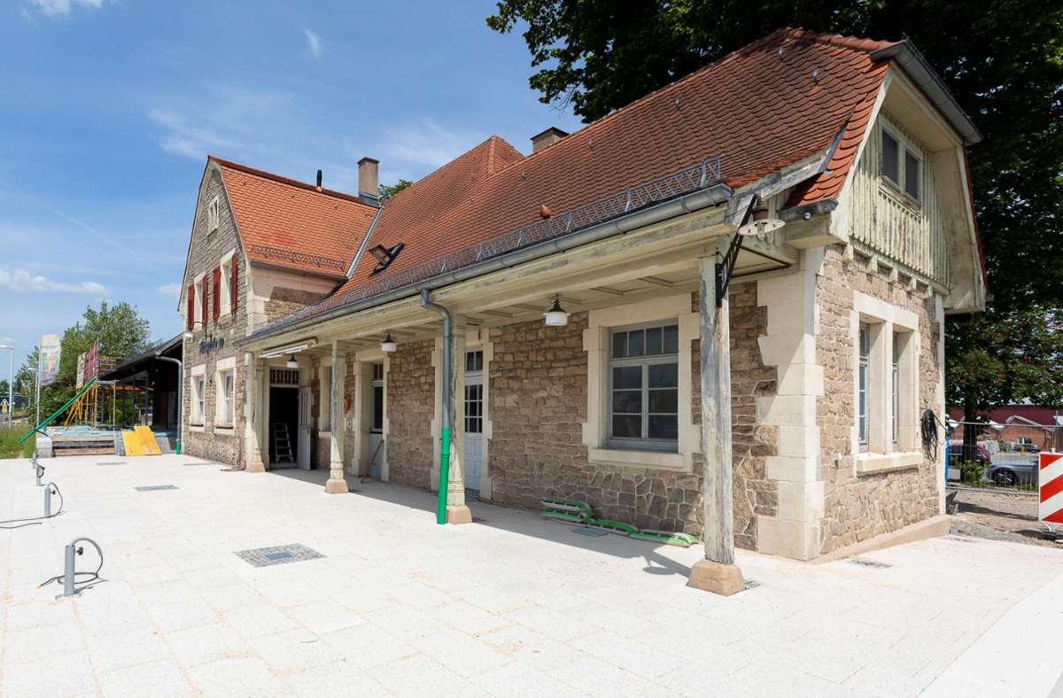 Momentan wird das Restaurant Alter Bahnhof in Holzgerlingen umgebaut.
