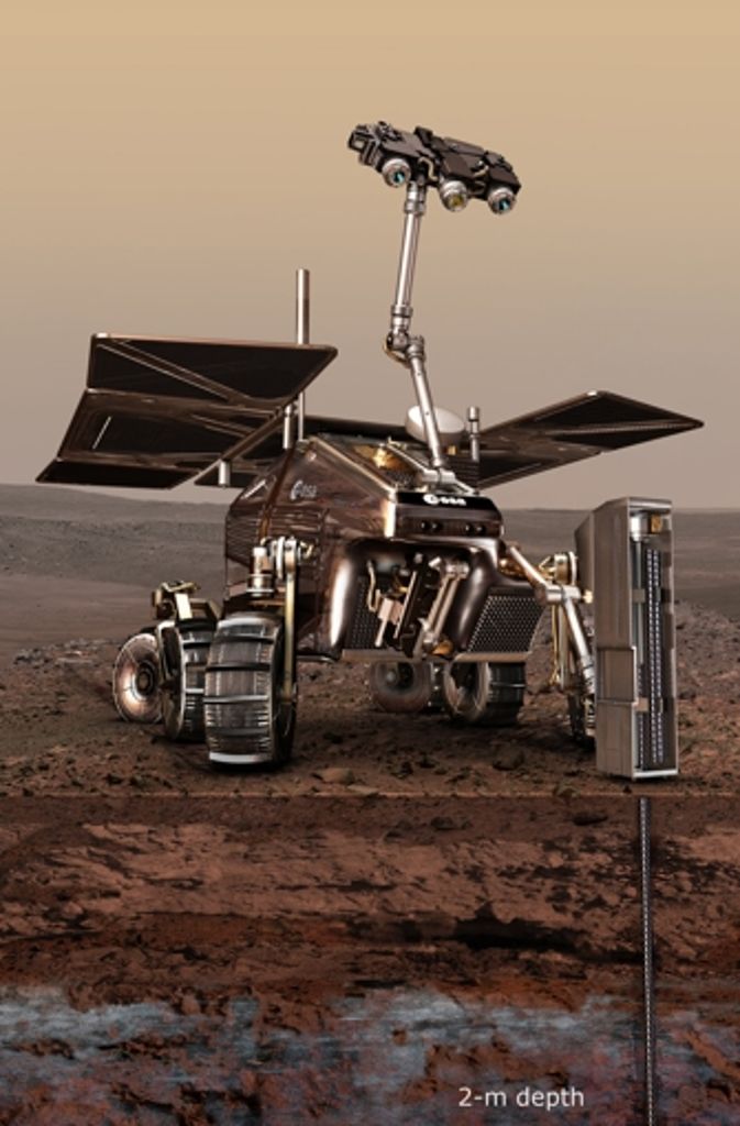 Esa und Roskosmos wollen mit dem mehrere Milliarden Euro teuren Projekt ExoMars nach Spuren von Leben auf dem Roten Planeten suchen.