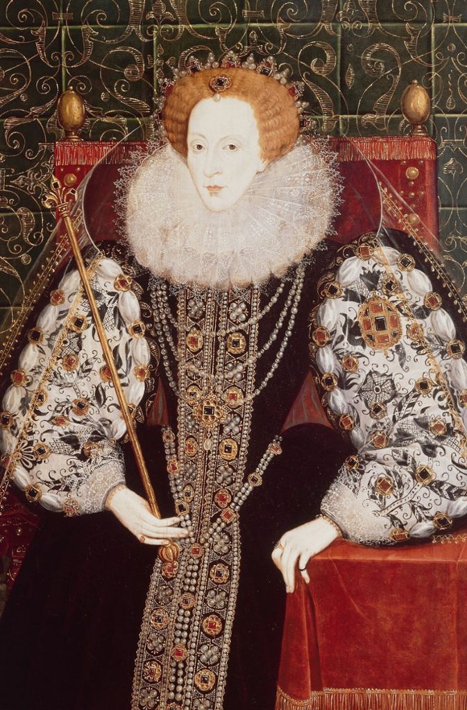 Queen Elizabeth I. Ihre Regentschaft war dreifach belastet: Elizabeth I. war a) eine Frau, sie war – als Tochter Heinrichs VIII. und seiner unglücklichen zweiten Ehefrau Anne Boleyn, deren Verbindung zumindest von den Katholiken im Land nicht anerkannt wurde –, b) ein „Bastard“, und sie wollte c) partout nicht heiraten. Alles keine idealen Bedingungen, um Königin von England zu werden. Aber Elizabeth berief sich stets darauf, mit England verheiratet zu sein. Was nicht hieß, dass sie Männern grundsätzlich die kalte Schulter gezeigt hätte. Die Maiden Queen, die jungfräuliche Königin, setzte den Flirt als Mittel der Diplomatie ein und ernannte ihren Lover Robert Dudley, Earl of Leicester, zu ihrem Nachfolger (den sie zur Erleichterung ihrer Untertanen aber überlebte). Doch in politischen Dingen ging sie über Leichen, wenn es ihren Interessen diente: Ihre schottische Cousine Maria Stuart starb auf ihren Befehl auf dem Schafott. In die Geschichtsbücher ging Elizabeths 45 Jahre währende Regierungsära (1558–1603) dennoch als Goldenes Zeitalter ein. (say)dpa