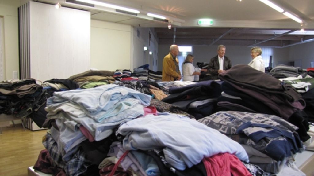 Flüchtlinge in Plieningen: Berge von Kleidern gespendet