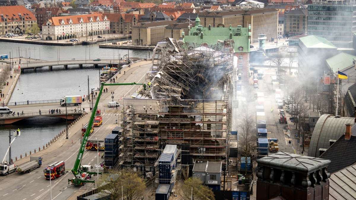 Brand: Kopenhagen: Feuerwehr beendet Einsatz an Börse