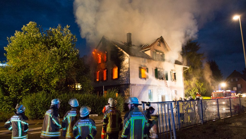 Asylbewerberheim in Weissach im Tal: Polizei: Es war Brandstiftung