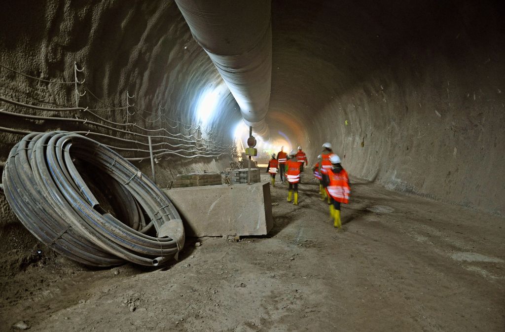 Tunnelarbeiten bei S 21 Foto: Claudia Leihenseder