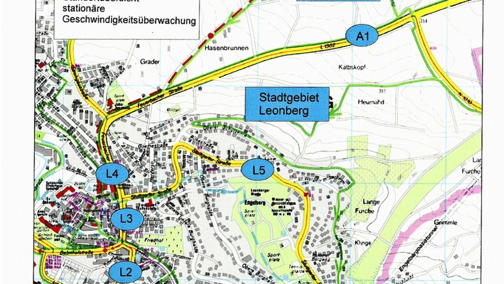Leonberg: Radarfallen geplant: Kernstadt bekommt neue Blitzer