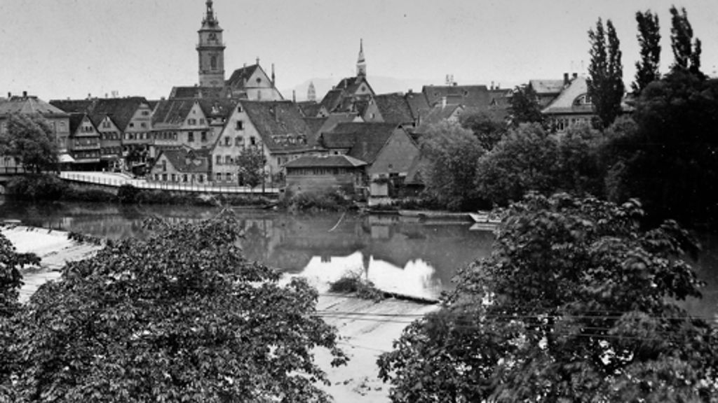 Von Zeit zu Zeit: Bad Cannstatt: Das alte Neckarwehr verschwand vor 85 Jahren